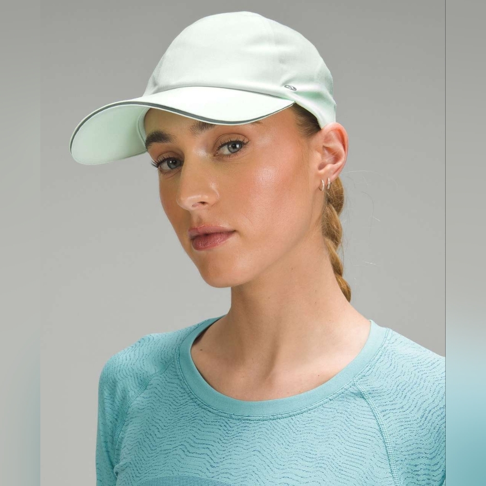COPY 🍋 Lululemon Womens Fast and Free Ponytail Running HatDelicate Mint - O/S